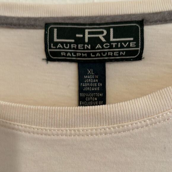 Women’s Ralph Lauren Active Color Block Long Sleeve Cotton T-Shirt Size XL - Picture 4 of 5